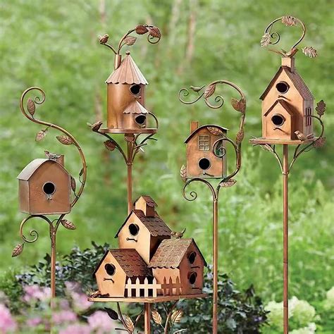 metal bird housed|metal birdhouses for outdoors.